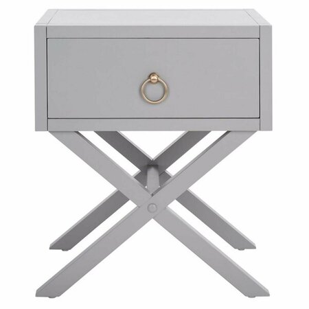 SAFAVIEH Odilia 1 Drawer Nightstand, Grey NST9200D